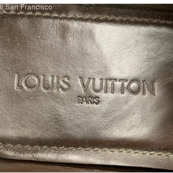 Authentic Louis Vuitton Brown Leather Loafers - Picture 4 of 10